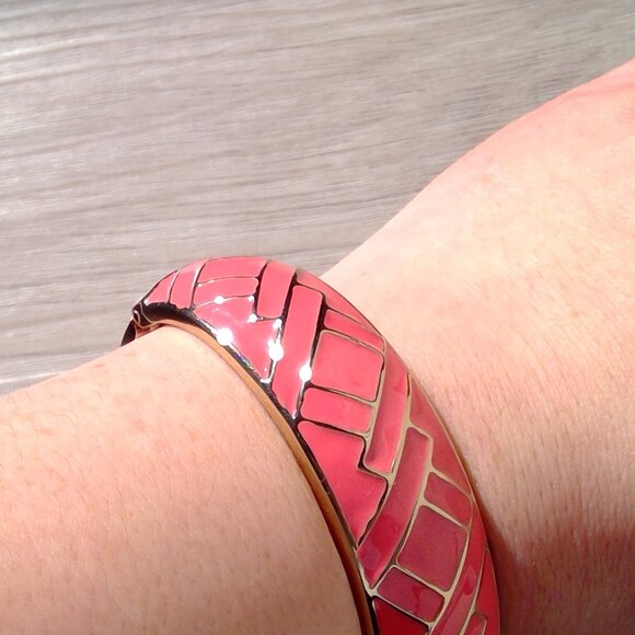 Barbie Pink Enamel Cuff - Picture 3 of 3